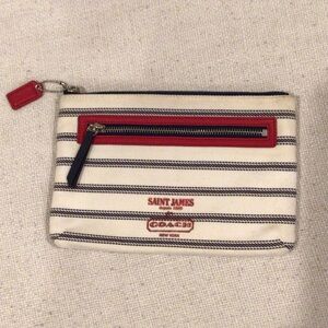 Coach Striped Canvas Bag